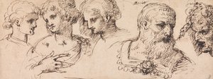 Five Classical Heads by Inigo Jones